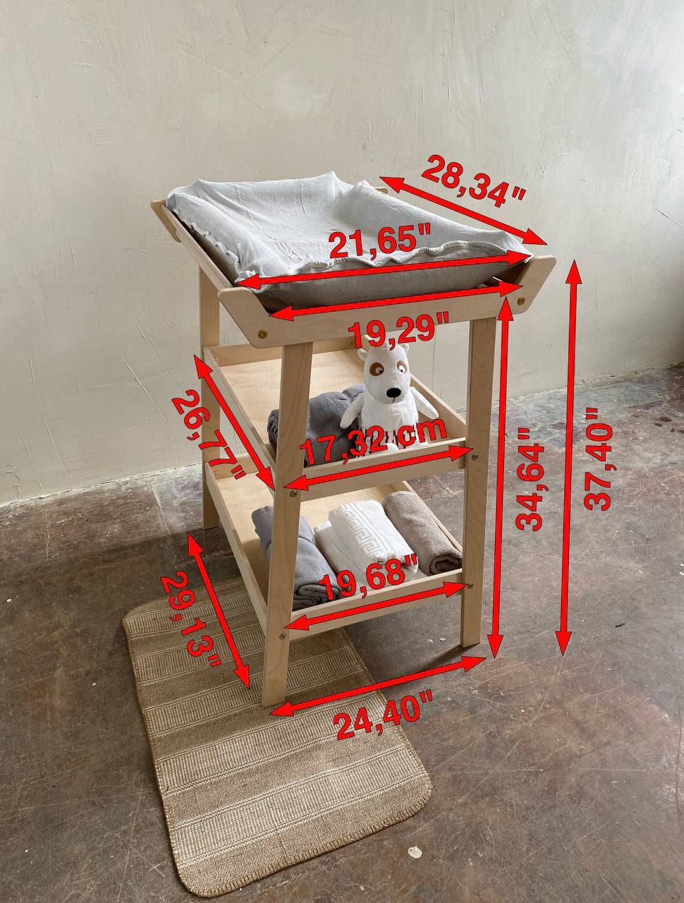 Changing table in store on sale