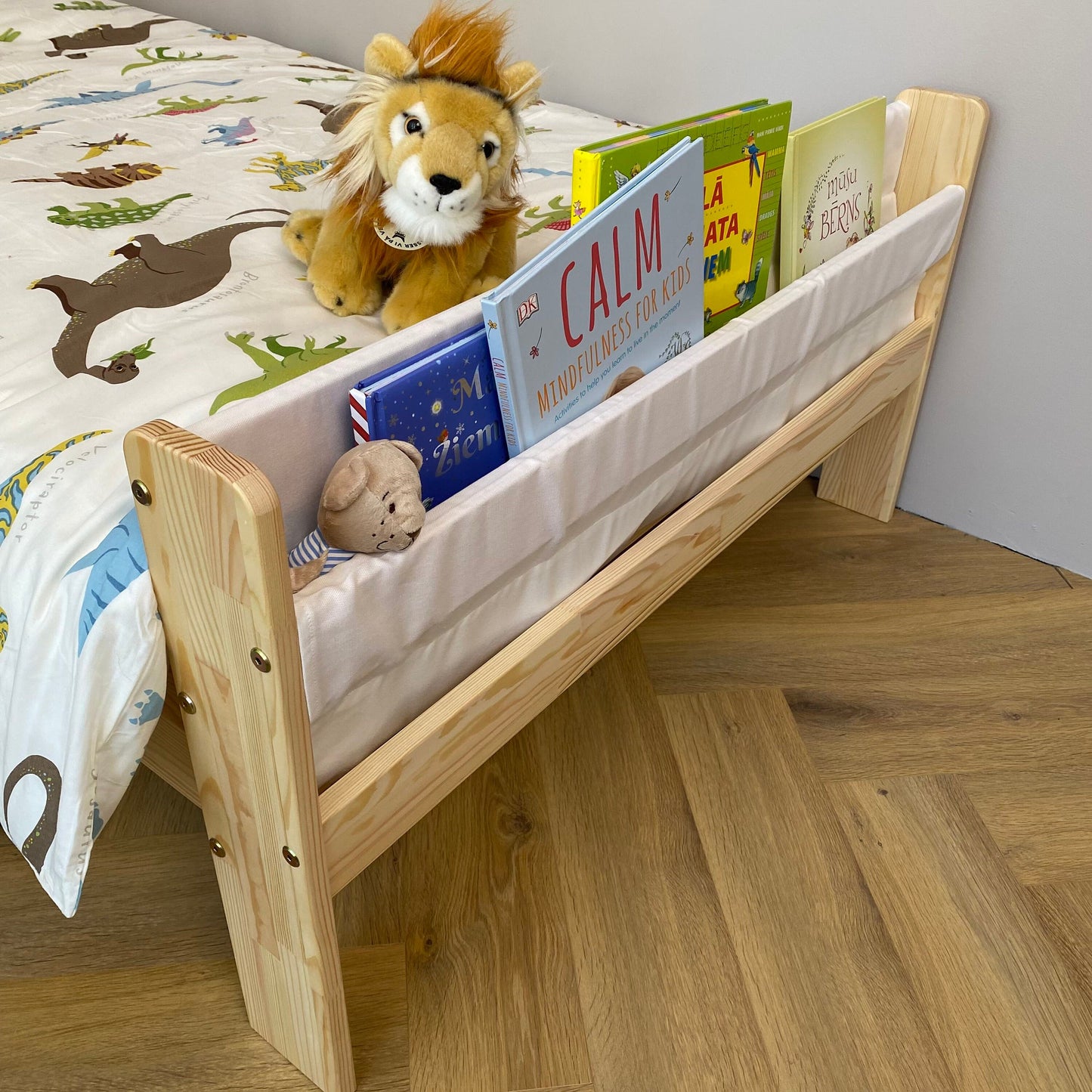 Platform bed, Toddler bed with slats, Montessori bed, Floor bed, Lit Cabane, Bodenbett, Kinderbett Mit, Sicherheitsgeländern, Nursery crib - AKACIS STORE