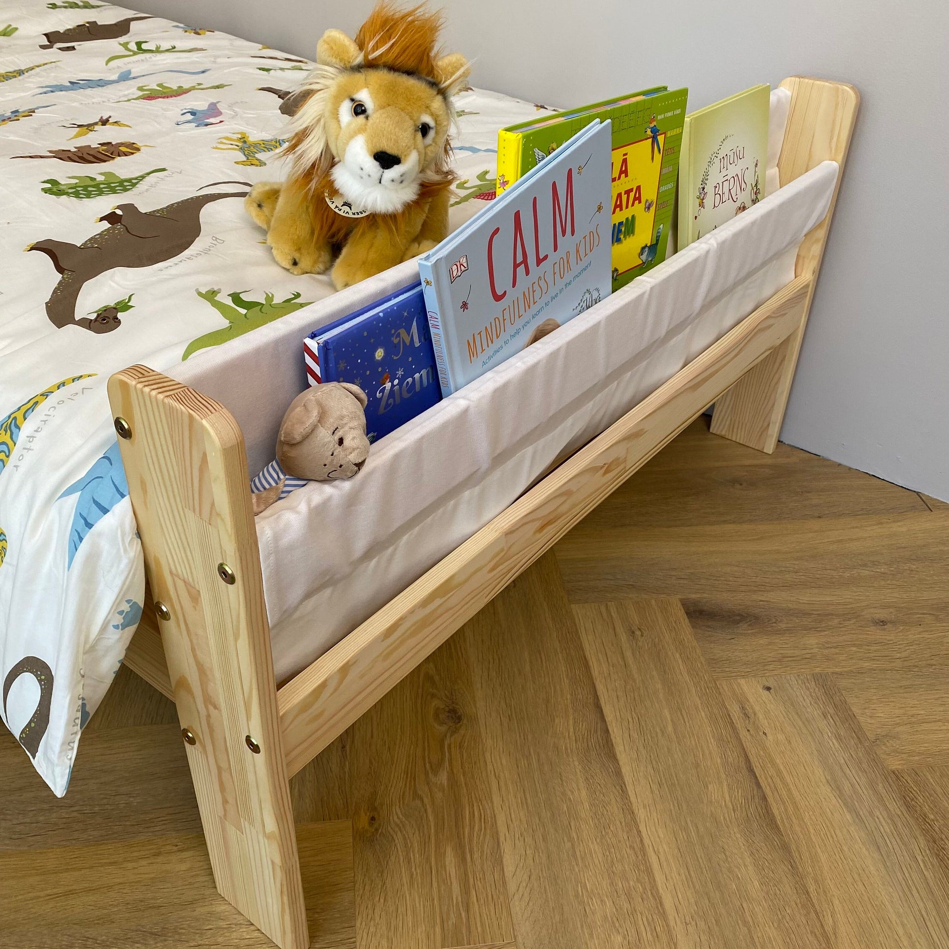 Platform bed, Toddler bed with slats, Montessori bed, Floor bed, Lit Cabane, Bodenbett, Kinderbett Mit, Sicherheitsgeländern, Nursery crib - AKACIS STORE