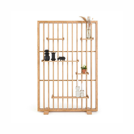 Free Standing Display Stand, Wooden Pegboard, Retail Display, Room Divider, Collapsible Stand, Folding Screen, Wooden Wall Partition - AKACIS STORE